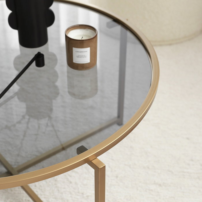 Hanah Home Gold Sun S404F Oro y Humo Hanah Home Gold Sun S404F Oro y Humo